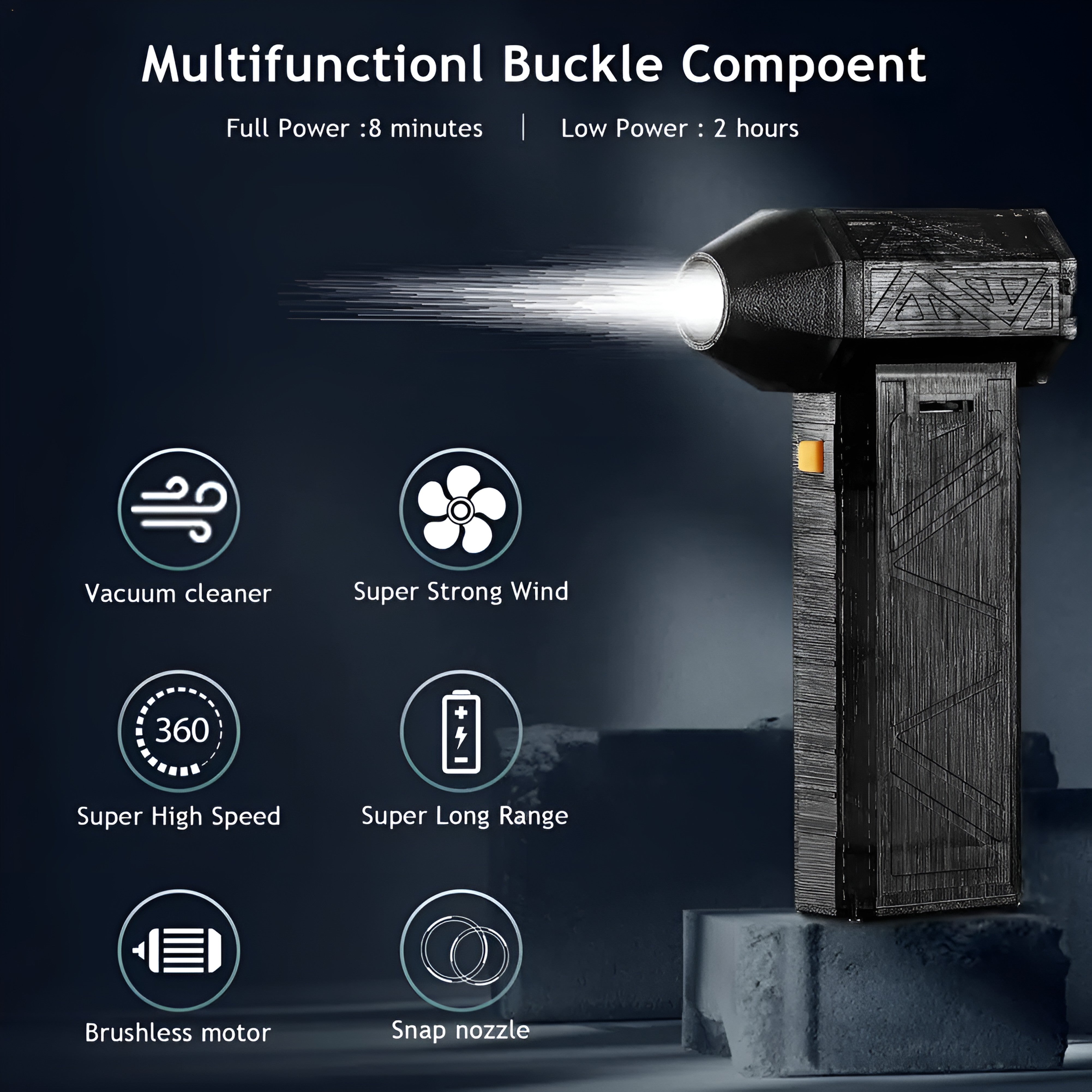 Turbo Air Duster & Vacuum Blower Fan