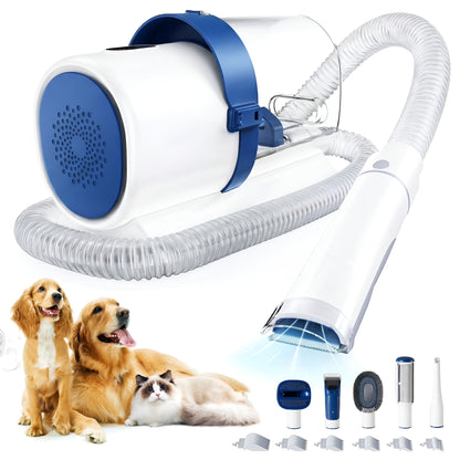 Xalrio 5-in-1 Pet Grooming Kit & Vacuum | Dogs & Cats