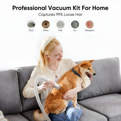 Xalrio 5-in-1 Pet Grooming Kit & Vacuum | Dogs & Cats